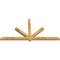 Ekena Millwork Kennewick Rough Sawn Timber Gable Bracket, Western Red Cedar, 96"W x 48"H x 4"D x 4"F, 12/12 Pitch GBW096X48X0404KEN00RWR - alternate 5